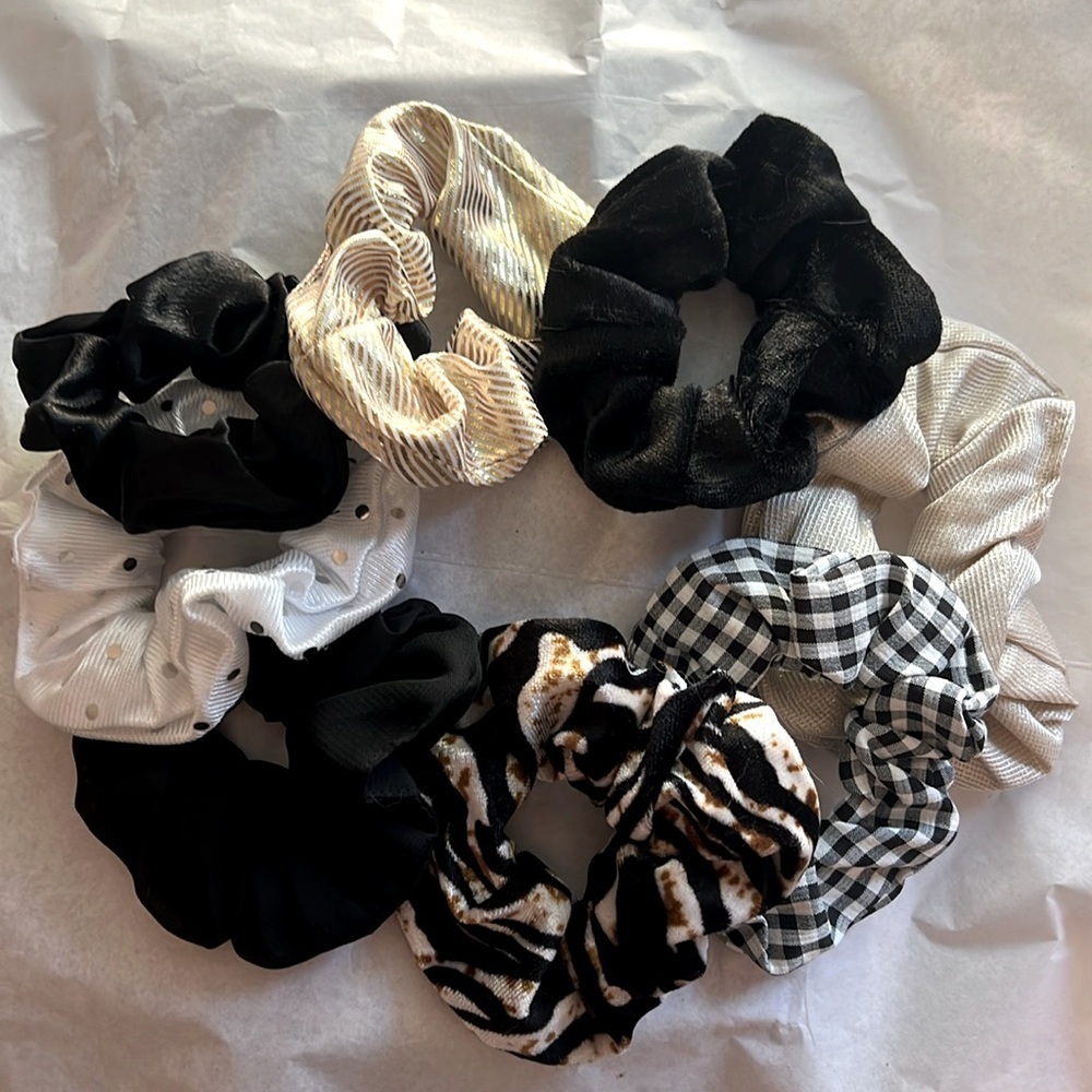 8pc Hair Scrunchie Mixed